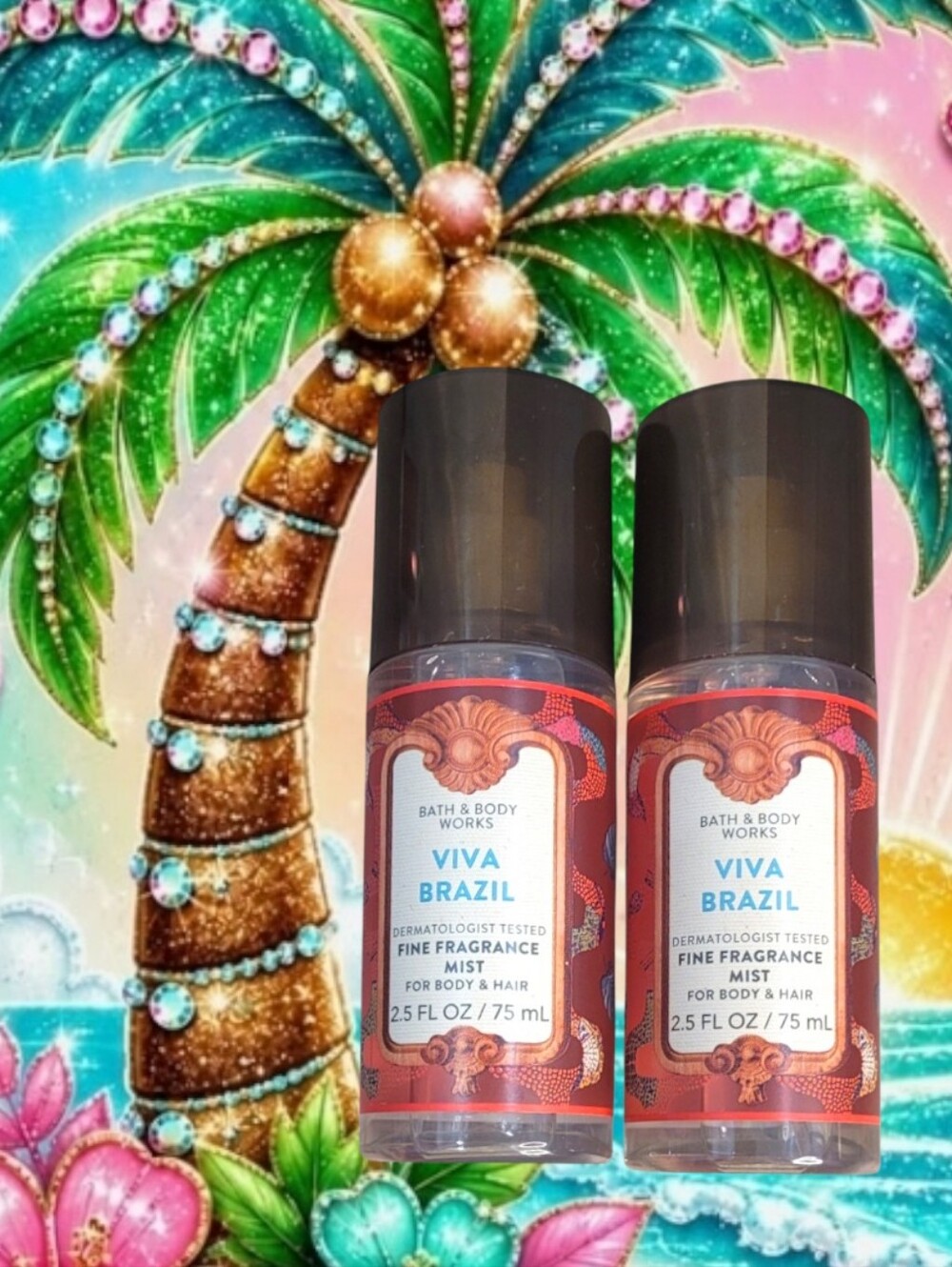 Bath & Body Works Ladies Viva Brazil Fine Fragrance Travel-size Mist Spray Set